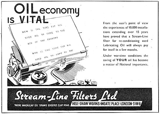 Stream-Line Oil Filters                                          