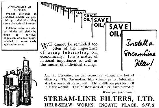 Stream-Line Oil Filters - Stream-Line Used Oil Recovery Filters  