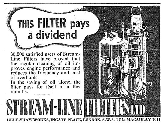 Stream-Line Filters For Regular Cleaning Of Oil                  