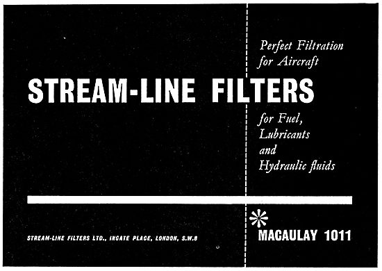 Stream-Line Filters For Fuel,Lubricants & Hydraulic Fluids       
