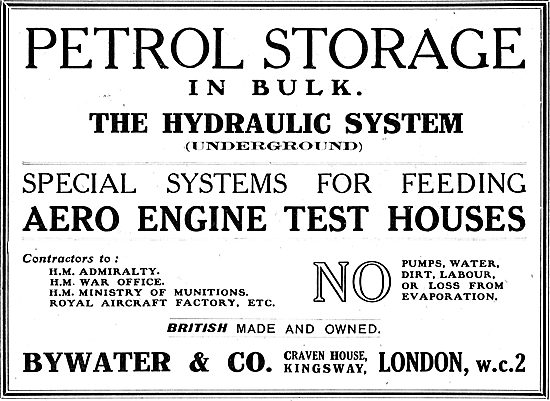 Bywater & Co. Bulk Petrol Storage Systems For Airfields          