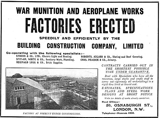 Building Construction Co Ltd - Factories Erected                 