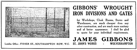 James Gibbons Wrough Iron Divisions & Gates                      