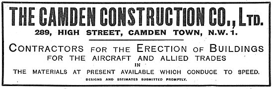 The Camden Construction Co. Hangar Erection                      