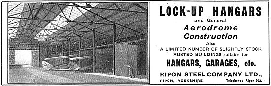 Ripon Steel For Lock-Up Hangars And Aerodrome Construction       