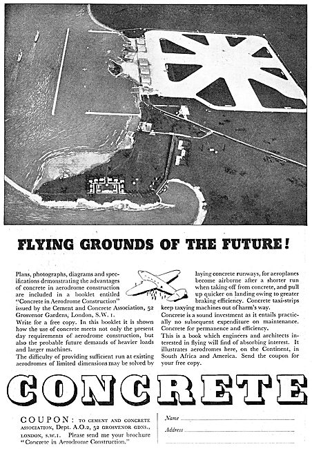 Cement & Concrete Association : Flying Grounds Of The Future     