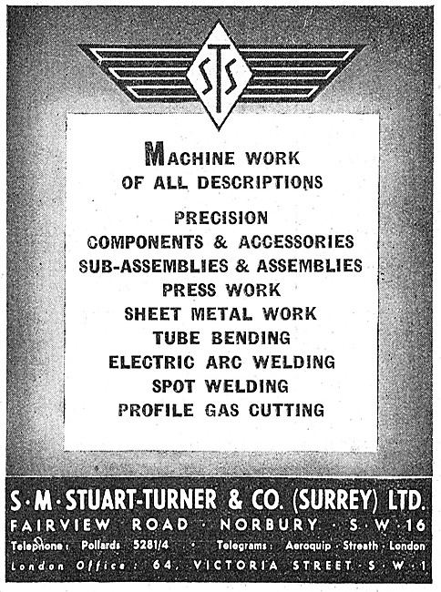 S.M.Stuart-Turner. Aeronautical Engineers                        