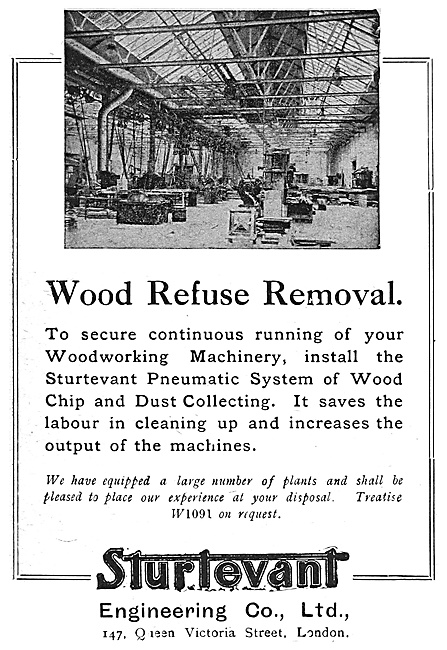 Sturtevant Engineering Factory Equipment - Wood Refuse Removal   