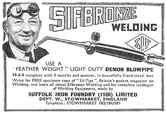 Sifbronze DEMON BLOWPIPE Welding Torch 1949                      