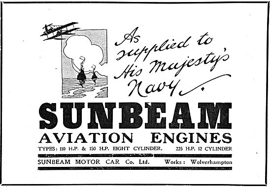 Sunbeam Motor Co Wolverhampton - Aviation Engines                