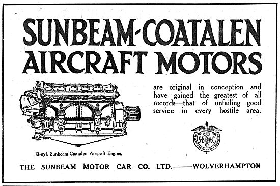 Sunbeam -Coatalen Aero Engines: 12 Cylinder Engine               