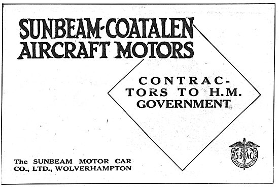 Sunbeam-Coatalen. Wolverhampton. Aero-Engine Manufacturers       