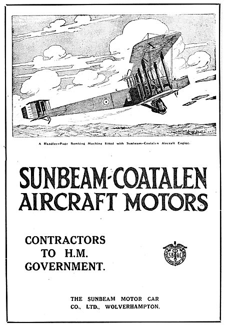 Sunbeam-Coatalen Aircraft Motors                                 