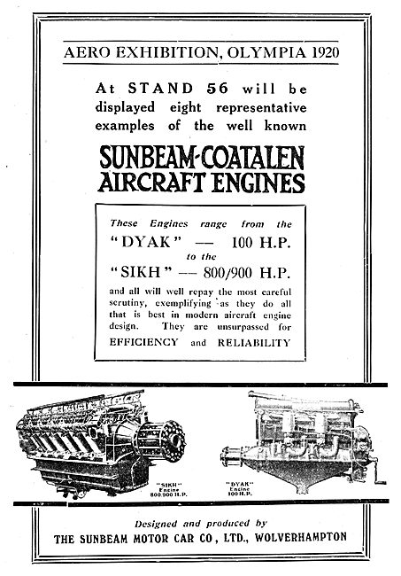 Sunbeam-Coatalen Dyak - Sikh                                     