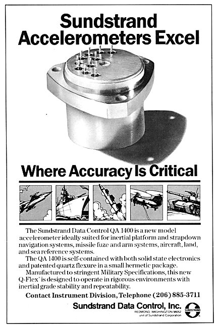 Sundstrand Accelerometers - Sundstrand QA 1400 Accelerometer     