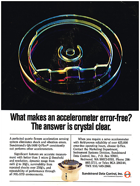 Sundstrand  QA-1400 Q-Flex Accelorometer                         