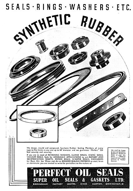 Super Oil Seals. Synthetic Rubber Oil Seals & Gaskets            