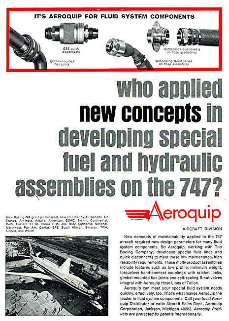 Aeroquip Fuel & Hydraulic Assemblies                             