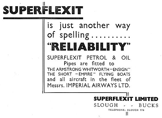 Superflexit Flexible Tubing For Aircraft                         
