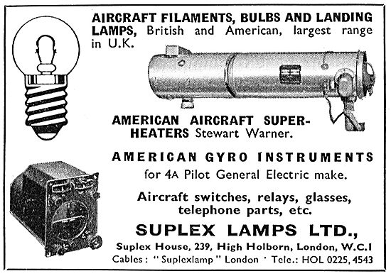 Suplex Lamps - Aircraft Bulbs & Components                       