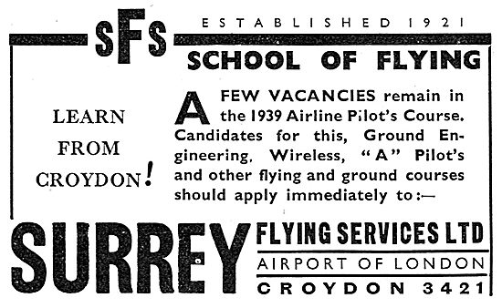 Surrey Flying Services - Flying School                           