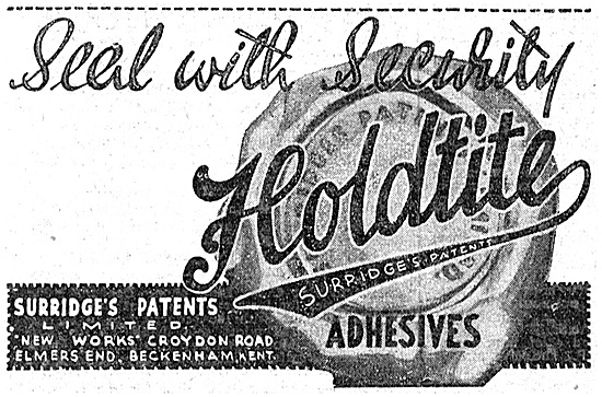 Surridges Patents - Holdtite Adhesives & Sealants.               