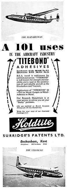Surridges Patents - Holdite  & Titebond Adhesives & Sealants.    