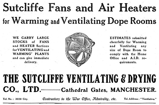 Sutcliffe Ventilating & Drying - Factory Fans & Air Heaters      
