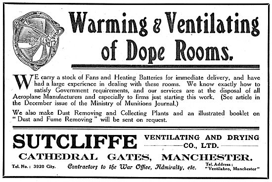 Sutcliffe Ventilating & Drying Co - Factory Air Conditioning     