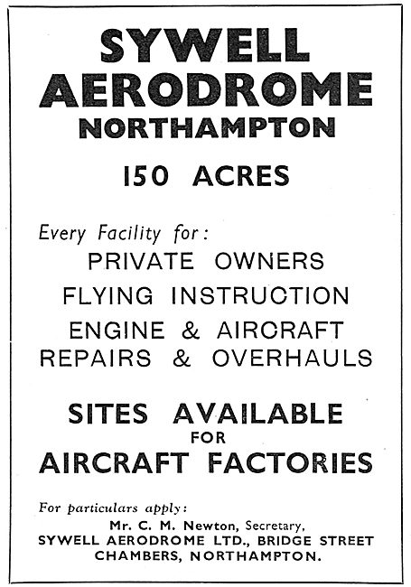 Sywell Aerodrome Facilities                                      