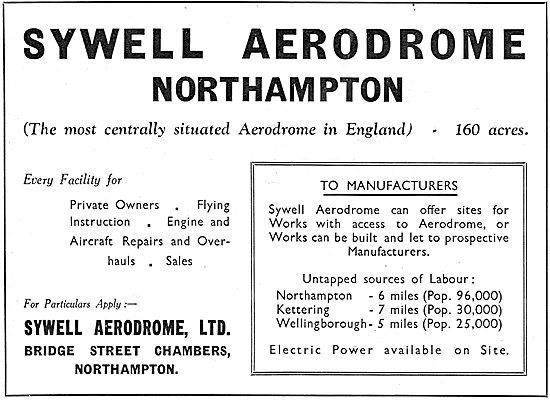 Sywell Aerodrome Facilities                                      