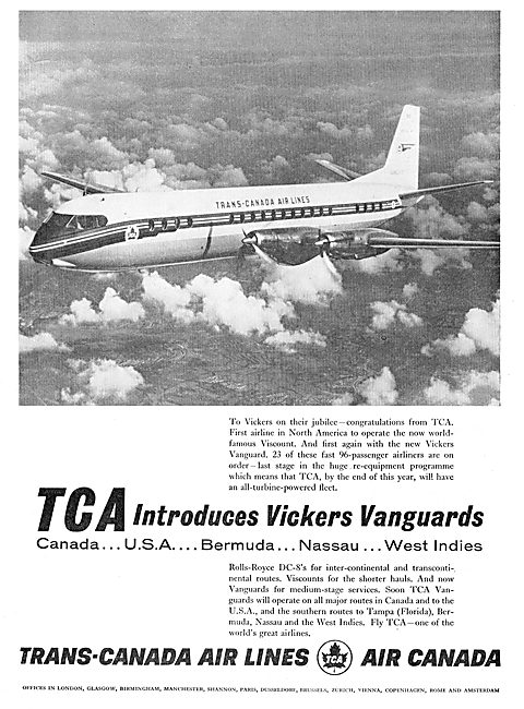 TCA: Trans-Canada Airlines: Vickers Viscount                     