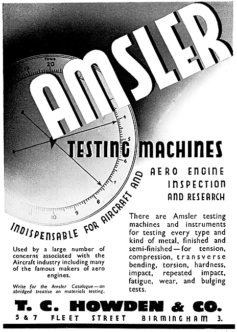T.C.Howden Amsler Inspection & Testing Machines                  