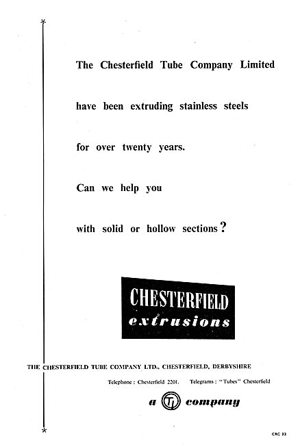 The Chesterfield Tube Co : Extrusions                            