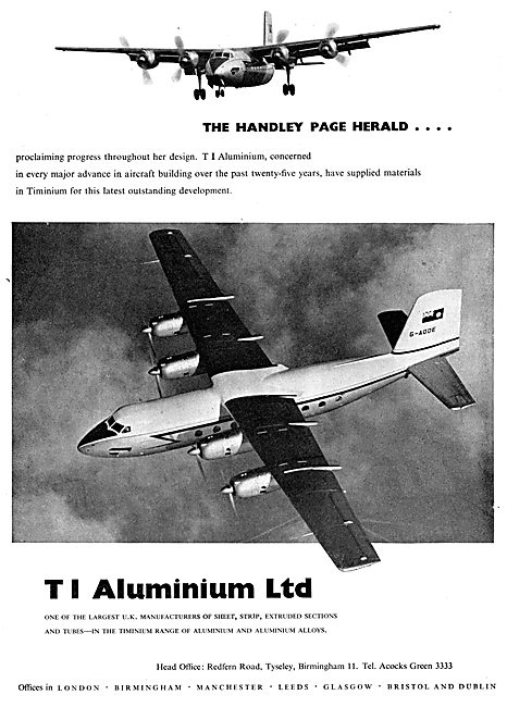 T.I. Aluminium : Billets, Slabs, Founders. Timinium              