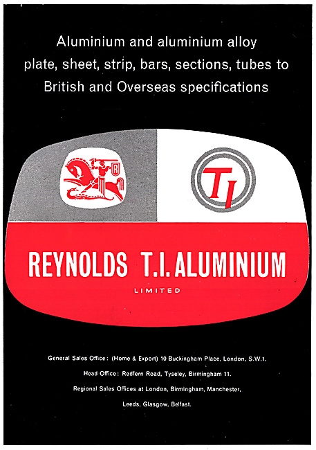 Reynolds T.I. Aluminium : Billets, Slabs, Founders. Rolling Mill 