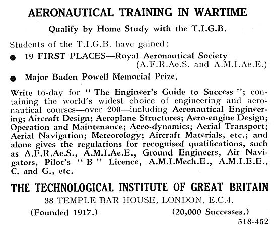 The Technological Institute Of Great Britain - TIGB              