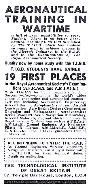 TIGB - Aeronautical Training In Wartime                          