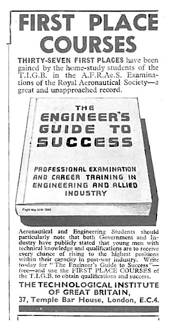 Aircraft Engineering At Technological Institute Of Great Britain 