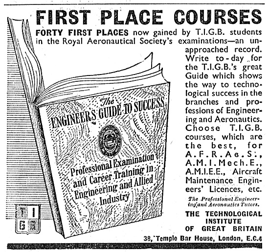 The Technological Institute Of Great Britain - Ground Engineers  