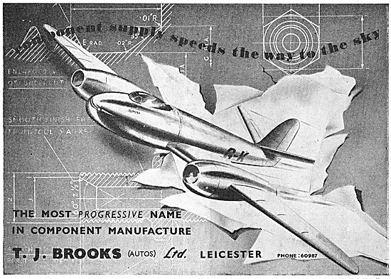 T.J.Brooks Leicester  - Aircraft Parts Manufacturers. AGS        