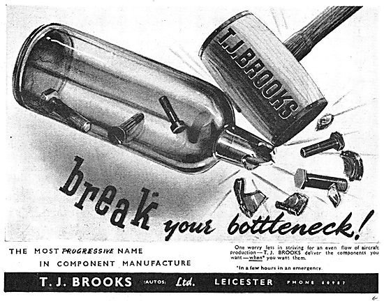 T.J.Brooks Leicester  - Aircraft Parts Manufacturers. AGS        