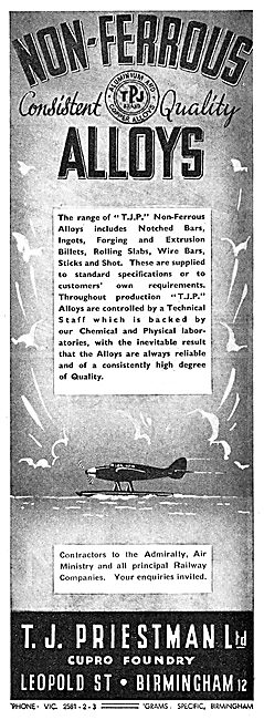T.J.Priestman Ltd.. Non Ferrous Alloys                           