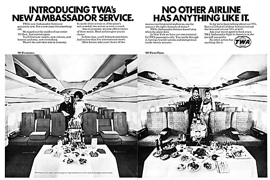 TWA Trans World Airlines 1972                                    