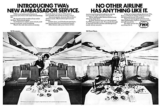 TWA Trans World Airlines 1972                                    