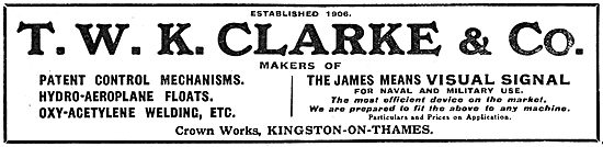 T.W.K.Clarke - Aircraft Components. James Means Signals          