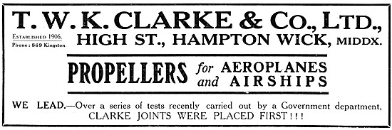 T.W.K.Clarke Propellers                                          