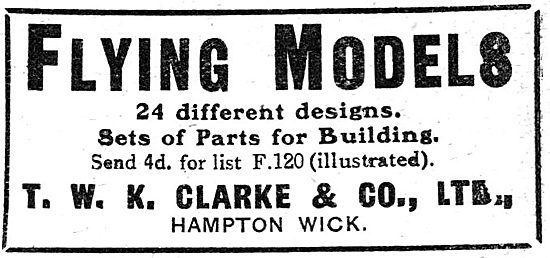 T.W.K. Clarke - Flying Model Aircraft 1919                       