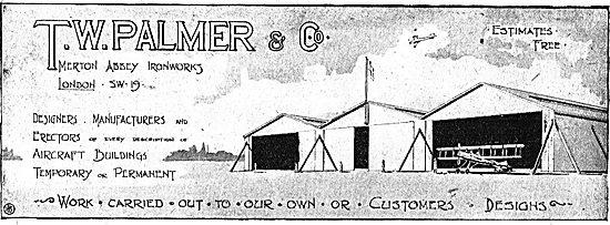 T.W.Palmer - Aircraft Hangars To Customers Designs               