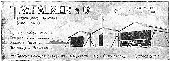 T.W.Palmer Airfield Buildings. Hangars & Sheds                   